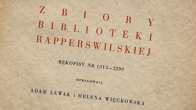 Maria Wrede | Materiały do dziejów emigracji i Polonii w zbiorach rękopiśmiennych Biblioteki Narodowej 